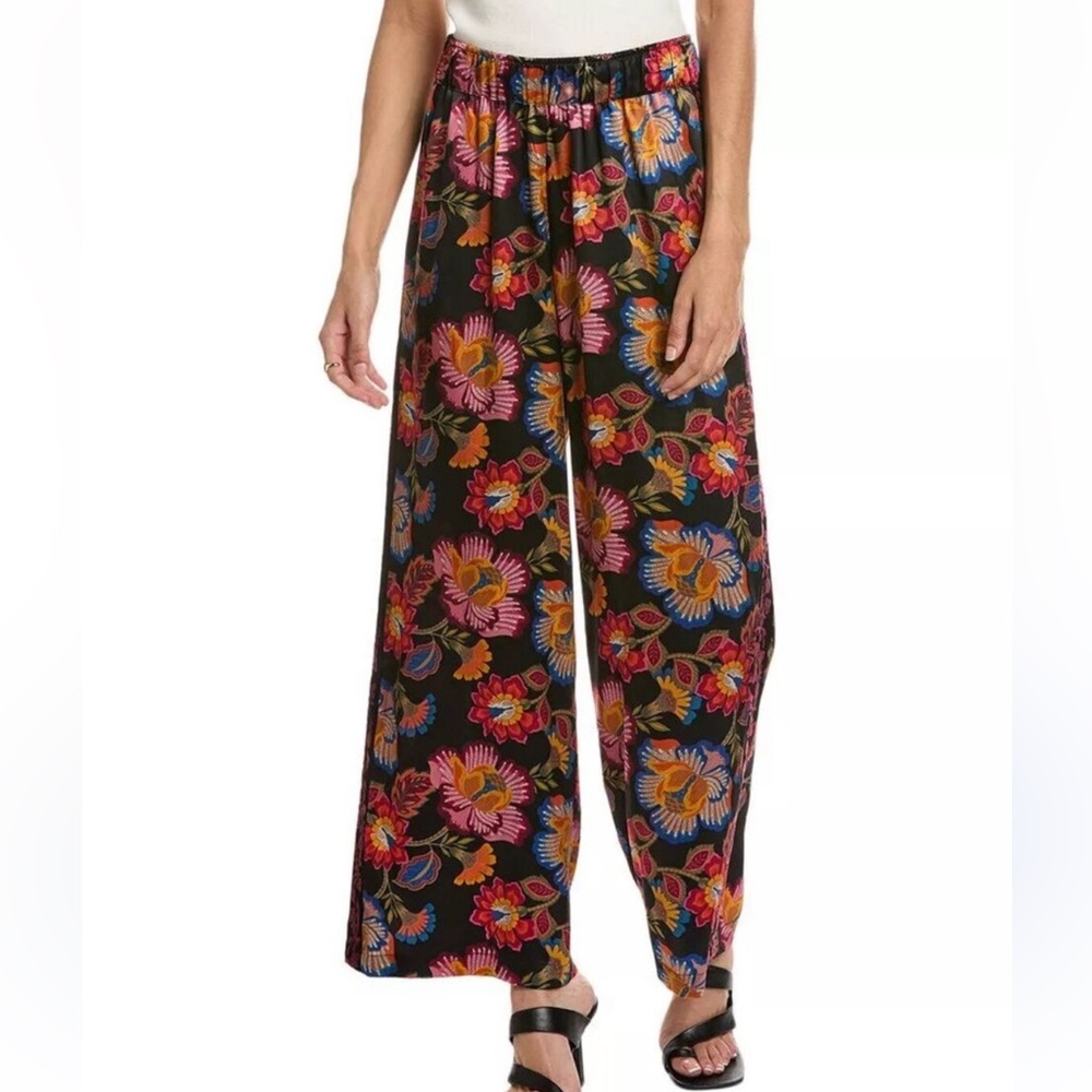 JOHNNY WAS Sidonia Silk Lounge Pant Size Large, NWT